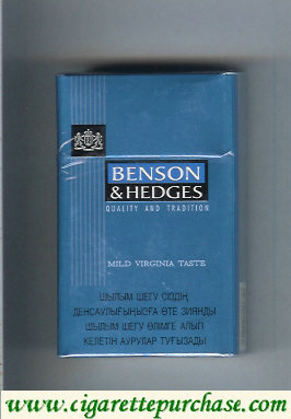 Benson and Hedges cigarette Quality and Tradition Mild Virginia Taste Kazakhstan and Switzerland